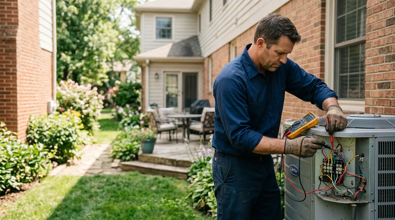 HVAC technician working near Newkirk, NM